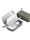 Electronics Organizer Travel Case For Mac Mini M4/M4 Pro 2024 Portable Waterproof Carry Case For Cable, Charger, Docking Station, Power Bank, Sd Card, Mouse, Usb Flash Disk (Green)