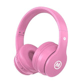 Kids Headphones Bluetooth 5.3 60H Play Time Wireless Kids Volume Limited 85 /110Db Over Ear Foldable Protection Headset With Mic Aux 3.5Mm For Boys Girls Child School Pad Tablet Pink