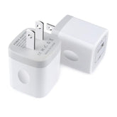 Usb Charger Block,5V-1A Wall Charger Power Adapter,2 Pack Usb Power Brick Charging Box Cube Compatible With Iphone 16E/16/15/14/13/12/11/Xr/Xs/8 Plus/Se,Samsung Galaxy S25/S24/S23 Ultra/S22/S21/S10/S9