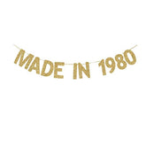Made In 1980 Banner, Fun Birthday Banner For Women/Men'S 41St Birthday