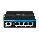 Poe Extender Industrial 4 Port Gigabit Ethernet With 90W Poe Input Ieee802.3Af/At/Bt Poe Output Repeater, 1 In 4 Out Poe Booster For Cctv Camera, Voip