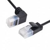 Cablecc Ultra Slim Cat6 Ethernet Cable Rj45 Down Angled To Straight Utp Networ