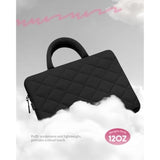 Puffy Laptop Sleeve 15-16 Inch - Laptop Carrying Sleeve With Handle & Accessories Case - Shockproof Protective Laptop Case For Macbook Pro 16 Inch Sleeve,15.6 Inch Hp Carrying Case, Black