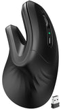 Ergonomic Vertical Wireless Mouse, 2.4G Optical Vertical Mouse With Ergo Design For Comfort And Reduced Wrist Strain,3 Adjustable Dpi Levels With 6 Buttons, Computer Mice For Laptop, Desktop Pc