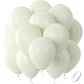 Ivory White Balloons Latex Party Balloons - 100 Pack 12 Inch Round Helium Cream Beige Balloons For Wedding Birthday Gender Reveal Easter Tea Boho Decorations