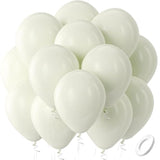Ivory White Balloons Latex Party Balloons - 100 Pack 12 Inch Round Helium Cream Beige Balloons For Wedding Birthday Gender Reveal Easter Tea Boho Decorations