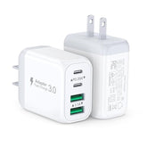 2-Pack 40W Usb C Wall Plug, 4 Port Fast Charging Block Pd 3.0 Multi Port Type C Adapter Cube For Iphone 15/13/13Pro/12/12Pro/Xr/Se, Ipad Pro/Mini/Air, Google Pixel/Pixel 3A/ Xl/3/2Xl