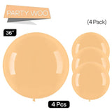 4 Pcs 36 Inch Nude Jumbo Beige Boho Latex Balloons Thanksgiving Baby Shower Party Decor