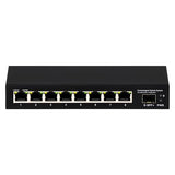 8 Port 2.5G Unmanaged Ethernet Switch 8X2.5Gbase-T Ports 1X10G Sfp+ Fiber Switch 60Gbps Bandwidth Desktop/Wall Mount Plug And Play Compatible With 100/1000/2500Mbps(9Port| 8×2.5G + 1×10G Sfp+)