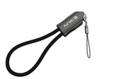 USB-C to USB-C Keychain Short Cable 8 Inch Braided Emergency Charger with Zinc Alloy Metal Housing Compact USB-C Cable for MacBook, iPhone 17 Pro