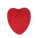 Wireless Bluetooth Mouse Cute Heart Shape Mouse 2.4Ghz & Bluetooth Dual Mode 1000Dpi Optical Computer Mice With Usb Receiver Portable Travel Cordless Mouses For Laptop Pc Computer Desktop Gift(Red)