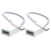 Apple Usb-C To Usb Adapter 2 Pack, Mfi Certified Type-C To Usb 3.0 Otg Cable Compatible With Iphone 16/15, Macbook Pro Air, Ipad Pro/Air, Imac, Surface, Galaxy S24 And More (2-Pack)