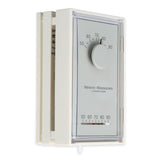 1E50N-301 Low V Mechanical Thermostat, 50 To 90 Degree F, White