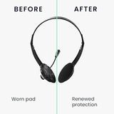 kwmobile Pads for Headset/Overear Headphone Headphone Ear Covers (Set of 4) - Inner Size of 2.9 inches (7.5 cm) - Black