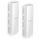14 Dbi Wifi 6 Ax1200 Outdoor Directional Poe Access Point Bridge Kit, Tew-940Apbo2K, Includes Two Preconfigured Tew-940Apbo Access Points, 5Ghz Wifi 6 Point-To-Point Bridge, White