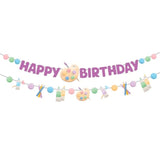 Art Party Banner Set with Happy Birthday & Paint-Themed Garland for All Ages