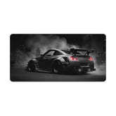 Cool Black Car Gaming Mouse Pad Z350 Jdm Car Large Mousepad Japanese Racing Car Desk Mat For Keyboard And Mouse Mat Non-Slip Rubber Desk Pad 23.6 X 11.8 Inch
