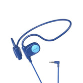 Kid Headphones For School, Air Conduction Open Ear Headphones, 3.5Mm Jack Wired Cord, Ultra-Comfort, Ergonomic And Lightweight Design Perfect For School And Outdoor Activities-Blue