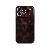 Tortoise Shell Phone Case for iPhone 17 Pro Brown - Slim Fit Shockproof Protective Cover