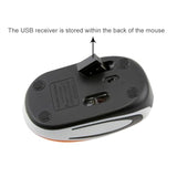 Mini Mouse - Small Wireless Optical Kids Mouse For School, Travel & Pc/Mac - Usb Receiver (Orange)