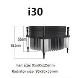 Cooler Master I30 Cpu Cooler - 92Mm Low Noise Cooling Fan & Heatsink (Rh-I30-26Fk-R1)- For Intel Socket Lga 1150/1151 / 1155/1156 (I30)