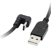 Usb Type C Cable U Shape,180 Degree Angle Usb C Nylon Braided Fast Data Sync C