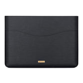 Slim Laptop Sleeve 13 Inch Compatible With Macbook Air & Macbook Pro M2 M1 2022 2020, Faux Leather Computer Cover Case With Accessory Pocket (Model #S A2338 A2337 A2681), Black