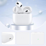 Wireless Charging Case For Airpods 3Rd Generation Replacement, Compatible With Bluetooth Sync Button, White (No Earbuds Included)