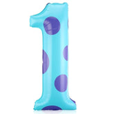 Monster Number 1 Balloons 40 Inch Monster Theme Birthday Party Decorations Large Foil Balloons For Girls Boys Birthday Baby Shower Party Backdrop Celebration Supplies