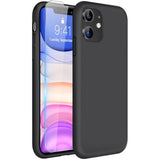 Designed For 11 Phone Case, With Screen Protector, Liquid Silicone Gel Rubber Full Body Drop Protection Shockproof Cover Phone Case For 11 6.1 Inch (Black)