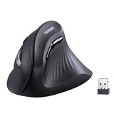 Vertical Wireless (Bluetooth 5.0+2.4G) Ergonomic Mouse With 5 Buttons, 1000/1600/2000/4000 Dpi, Prevention Of Mouse Arm, Vertical Mouse Compatible With Pc/Laptop/Tablet, Black
