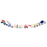 Meri Meri Construction Party Banner (Pack of 1). 14' Party Garland Including Excess Cord