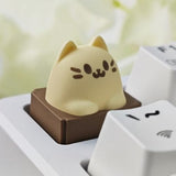 Artisan Keycaps, Cute Kawaii Cat Box Keycaps, Resin Handmade, Single 1U Replace Key For Esc Key Mechanical Keyboard (Cat-Box)