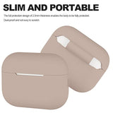 Protective Soft Silicone Skin Case Cover for Apple AirPods Pro 2nd Generation, Men Women Boys Girls Accessories, Tan Brown
