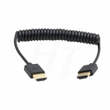 Coiled Thin Hdmi To Hdmi 2.0 4K Cable For Zcam E2 Sony Canon Panasonic Blackma