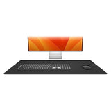 Sustainable Leather Large Desk Pad - Desk Mat For Computer, Mouse Traction Surface, Desk Protector, Large Mouse Pad, Moisture And Heat Resistant, Non-Slip Desk Pad, Spill Resistant, Black