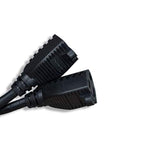 ZADA36PQ-Y-P2 Power Cord Extension & Splitter, NEMA 5-15P to NEMA 5-15R x 2, 13A, 125V (Black)