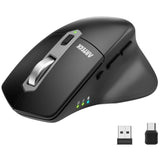 Multi-Device Wireless Bluetooth Mouse With Nano Usb-A, Usb-C Receiver Ergonomi