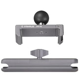 Aluminum Phone Holder with 150mm Double Socket Arm Compatible with 6-8.5" Smartphone - with B Size 1" Ball Components for RAM Mounts