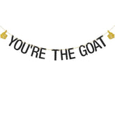 Funny You'Re The Goat Banner, Greatest Of All Time Graduation Or Happy Birthday Or Retirement Decorations Supplies