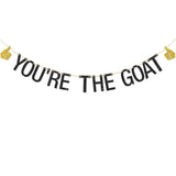 Funny You'Re The Goat Banner, Greatest Of All Time Graduation Or Happy Birthday Or Retirement Decorations Supplies