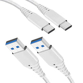 Long Usb Type C Cable 10Ft+6Ft Charger Charging Cord For Moto G Power/G Stylus 2022 2020 2021,G 5G/G Fast/G Play/G Pure,G7 Power/G7 Play,Z4 Z3,Edge 2022,Lg Stlyo 6 5,Motorola One 5G/G100,Fast Charge