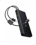 100W Power Bank 20000mAh, Portable Laptop Charger with Built-in USB-C Dual Cables, Travel Essential PD QC Fast Charging for MacBook, iPad, iPhone