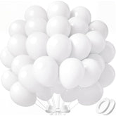110Pcs White Balloons 12 Inch White Latex Balloon Garland Arch Kit For Birthday Baby Shower Wedding Anniversary Graduation Party Decorations