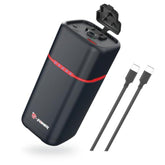 20000Mah/74Wh Power Bank With Ac Outlet For Laptop,80W(Peak 100W) Laptop Charger,Smartphone Power Bank, 30W Type-C/Usb-A Ports,Fast Charging Lightweight Portable Power Station For Home/Travel