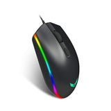 Computer Gaming Mouse 1600Dpi 3 Buttons Rgb Led Backlight Optical Ergonomic Mice