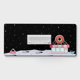 Keycadets Astronut Mouse Pad, Large Desk Pad, Non-Slip Mousepad With Foam Core, Anti-Fray Lock Stitching And Low Friction Cloth Surface (35.4” X 15.8”)