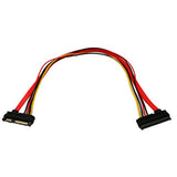 22-Pin (7+15) Sata Male To Female Data And Power Combo Extension Cable - Sliml