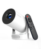 Mini Projector With Wifi 6 And Bluetooth 5.4, Portable Projector 4K Support, 5W Soundbase Speaker, Auto Vertical Keystone 180°Rotatable Smart Proyector For Movie Home Outdoor