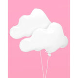 White Cloud Balloons - 4 Pc | Birthday Party Decorations, Cloud Nine Bachelorette Backdrop, Cute Baby Shower Decor, Preppy Bday Supplies, Fun Photo Booth